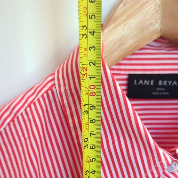 NWOT Women's "Lane Bryant",Button-Down Boyfriend Shirt Ombre Colored Long Sleeve - Picture 4 of 8